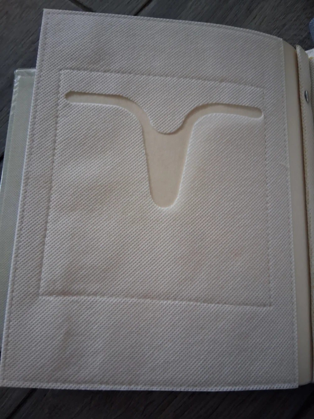 Target Ivory Textured Photo Album with Ribbon Accent